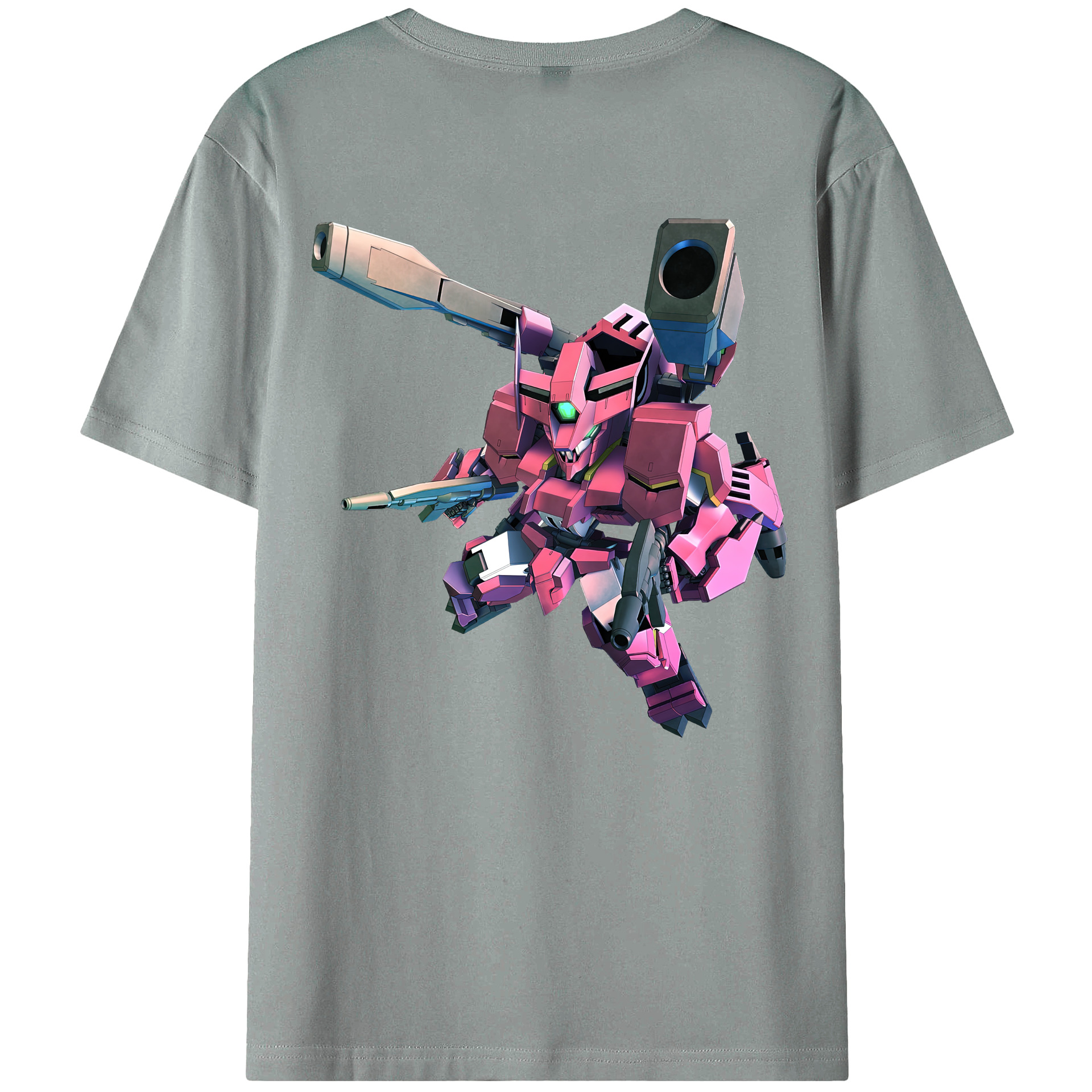 （画像用） 機動戦士ガンダム Mobile Suit Gundam 綿100％ メンズ半袖Tシャツ（バックプリント） 通気性